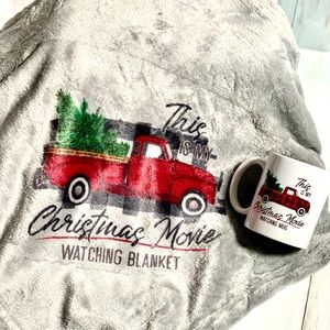 This Is My Christmas Watching Blanket and Mug Set